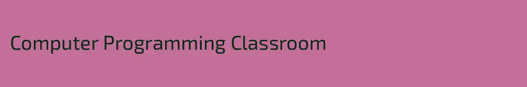 Computer Programming Classroom
